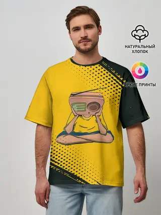 Мужская футболка оверсайз / Radiohead | Радиохед | Лого