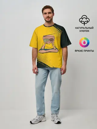 Мужская футболка оверсайз / Radiohead | Радиохед | Лого