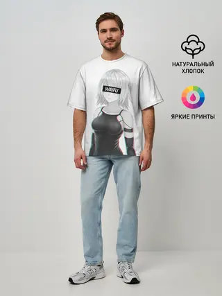 Мужская футболка оверсайз / A2 | WAIFU