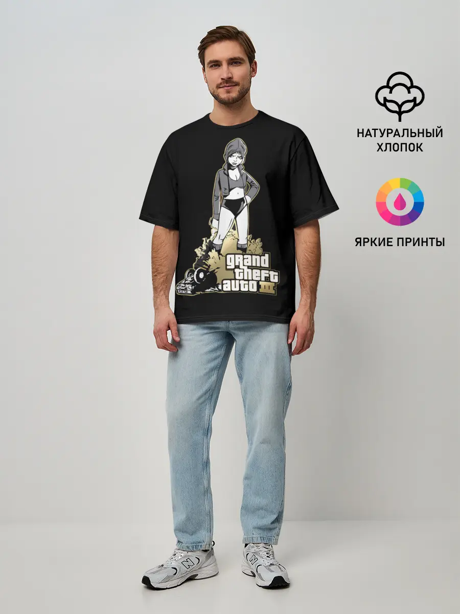 Мужская футболка оверсайз / Каталина | ГТА 3