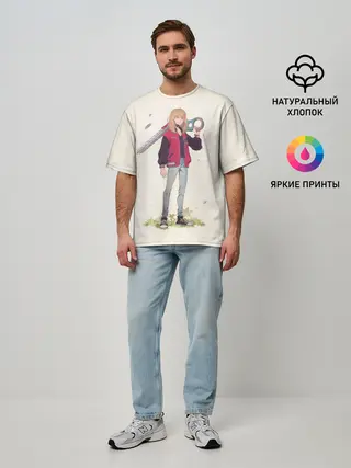 Мужская футболка оверсайз / Кавай