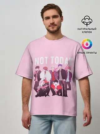 Мужская футболка оверсайз / BTS