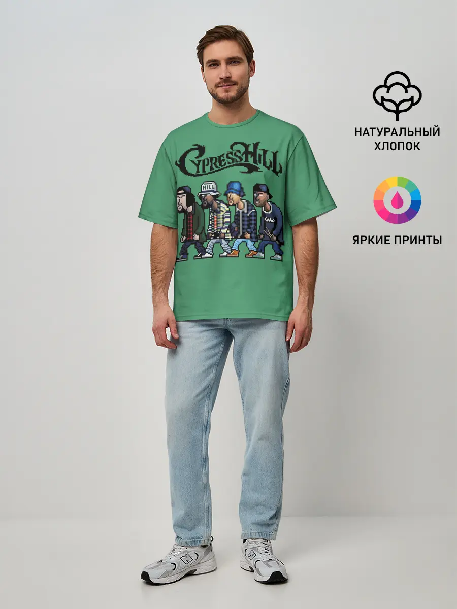 Мужская футболка оверсайз / Cypress Hill