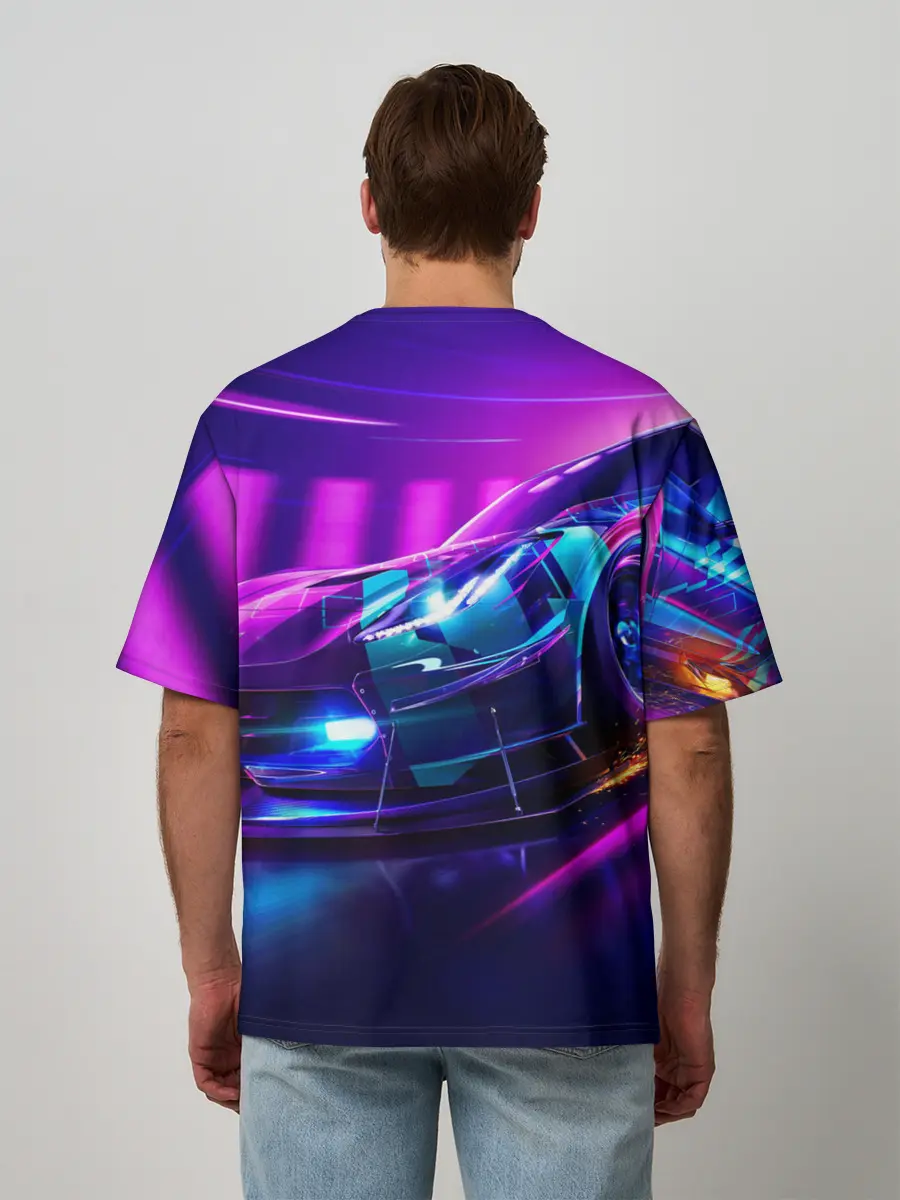 Мужская футболка оверсайз / Need for Speed