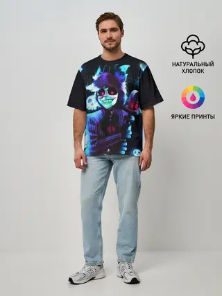 Мужская футболка оверсайз / Отель Хазбин