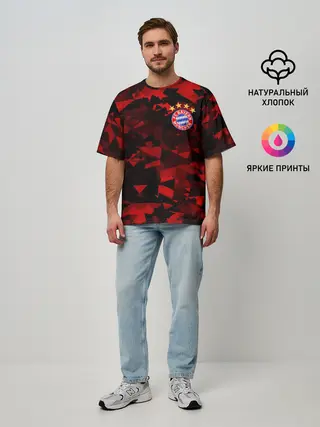 Мужская футболка оверсайз / Bayern | Бавария