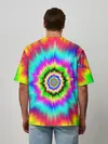 Мужская футболка оверсайз / ОПТИЧЕСКИЙ УЗОР