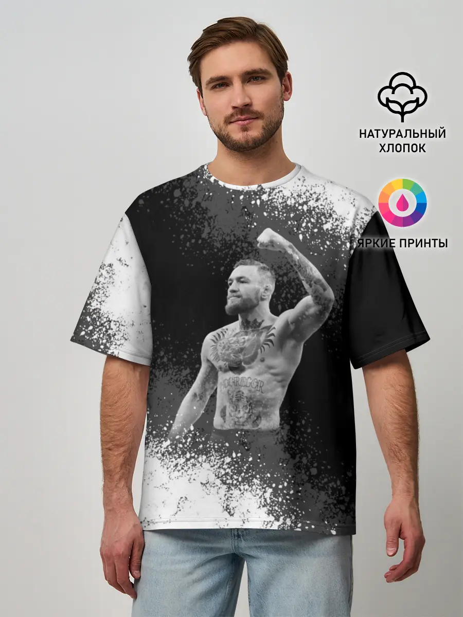 Мужская футболка оверсайз / Conor McGregor | Конор МакГрегор