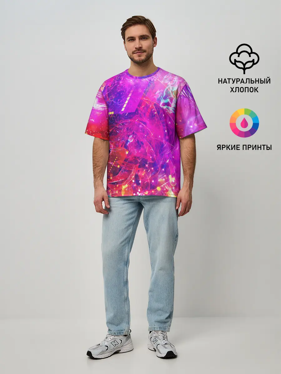 Мужская футболка оверсайз / ABSTRACT