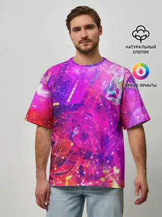Мужская футболка оверсайз / ABSTRACT