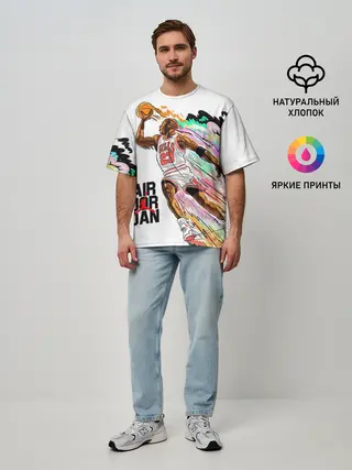 Мужская футболка оверсайз / МАЙКЛ ДЖОРДАН