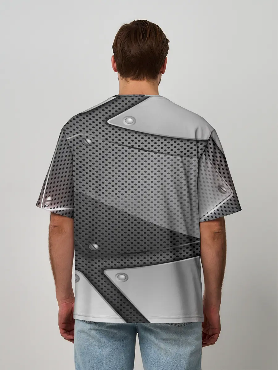 Мужская футболка оверсайз / VOLVO metalic 2018