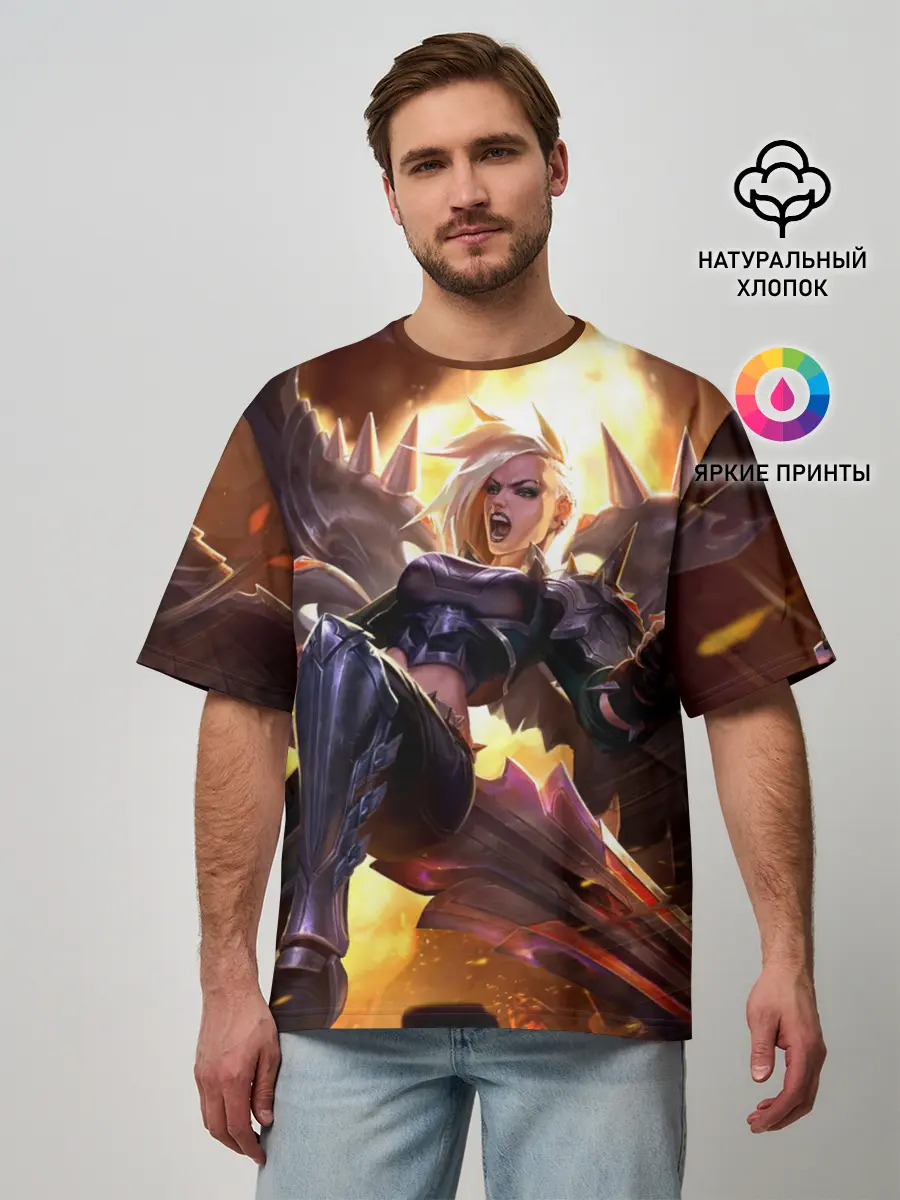 Мужская футболка оверсайз / Kayle | Кейл