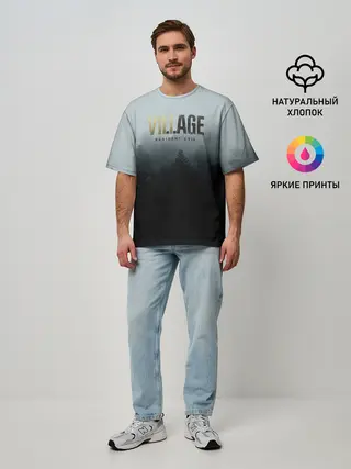 Мужская футболка оверсайз / Resident Evil Village