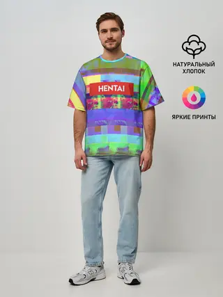 Мужская футболка оверсайз / Японская анимация