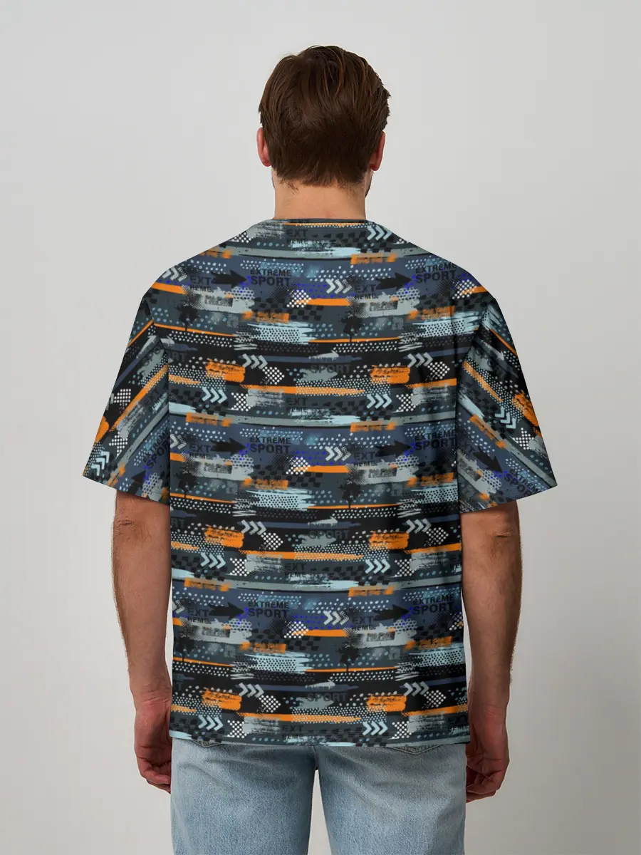 Мужская футболка оверсайз / Экстрим