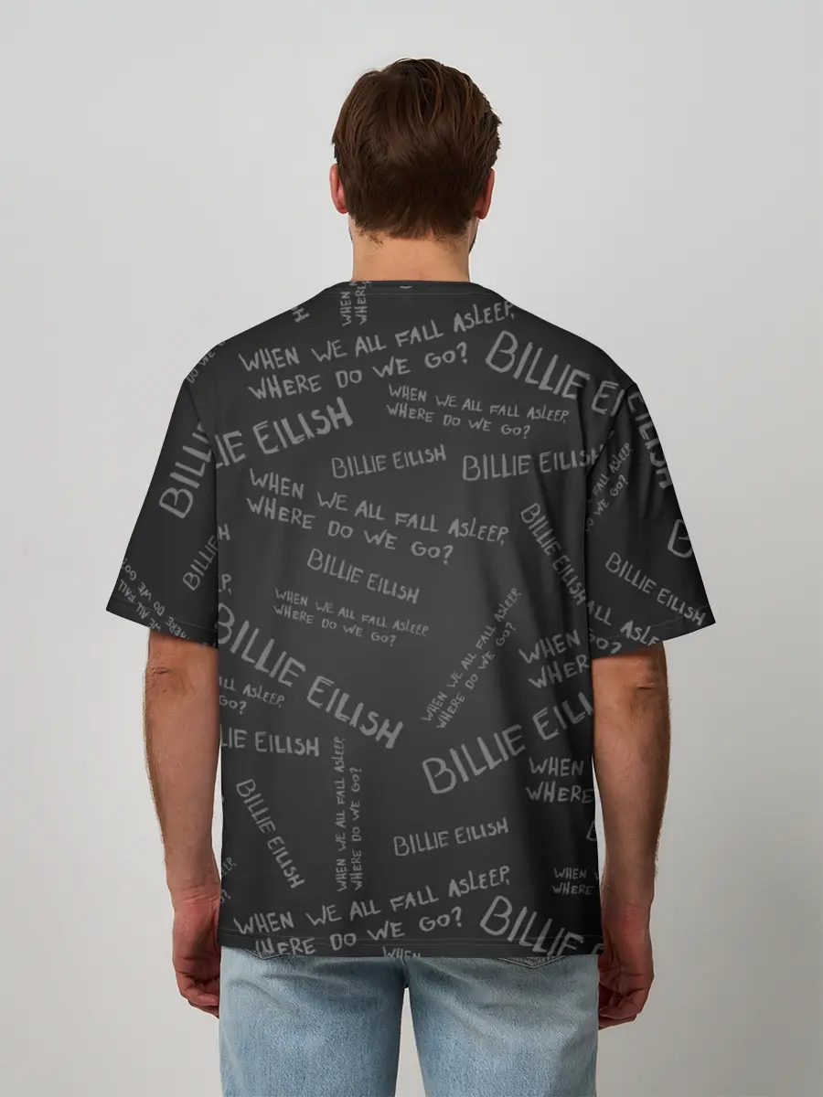 Мужская футболка оверсайз / BILLIE EILISH - Where Do We Go