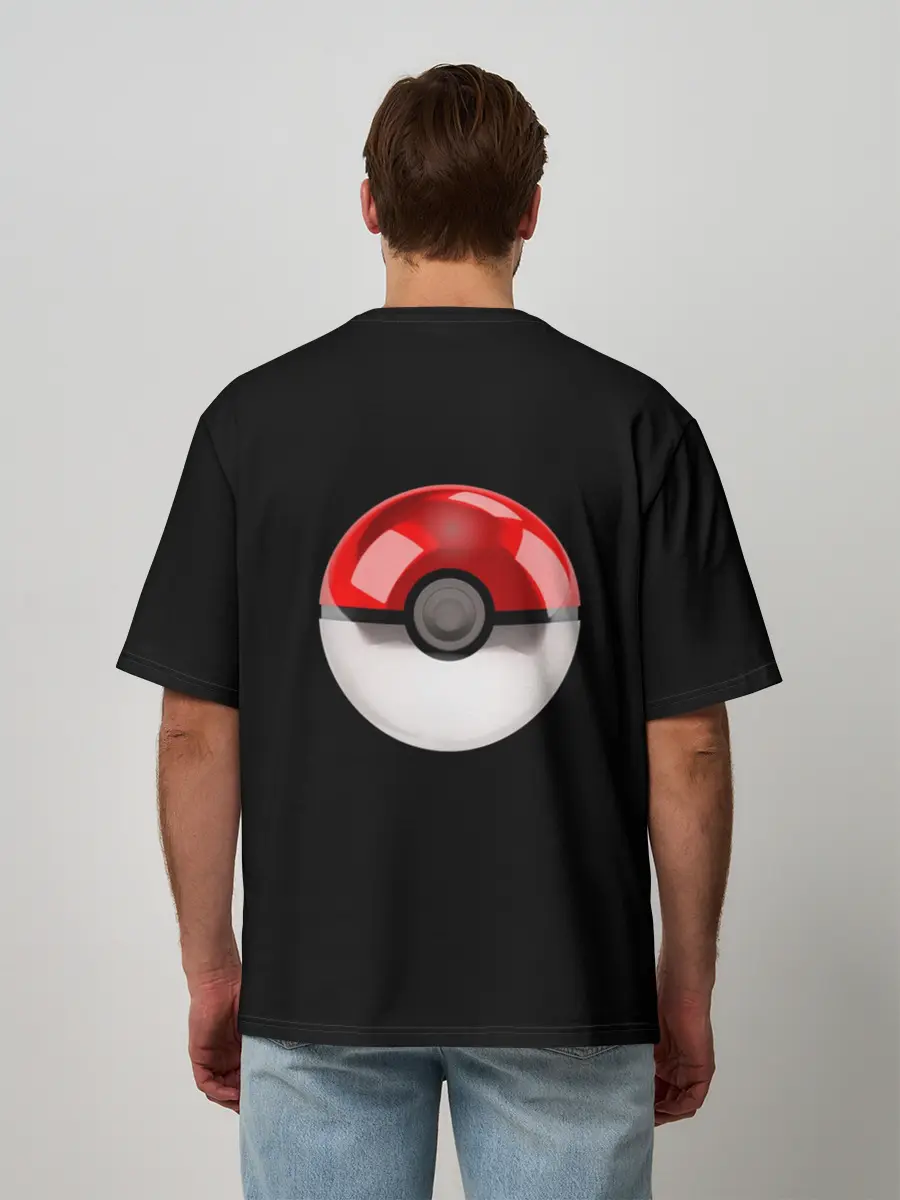 Мужская футболка оверсайз / Покемон Пикачу