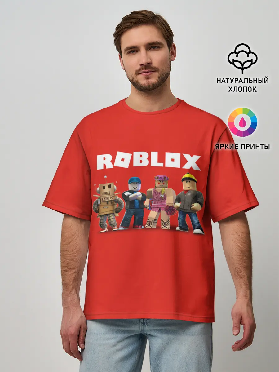 Мужская футболка оверсайз / ROBLOX
