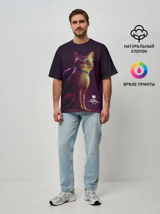 Мужская футболка оверсайз / Stray Game 2021