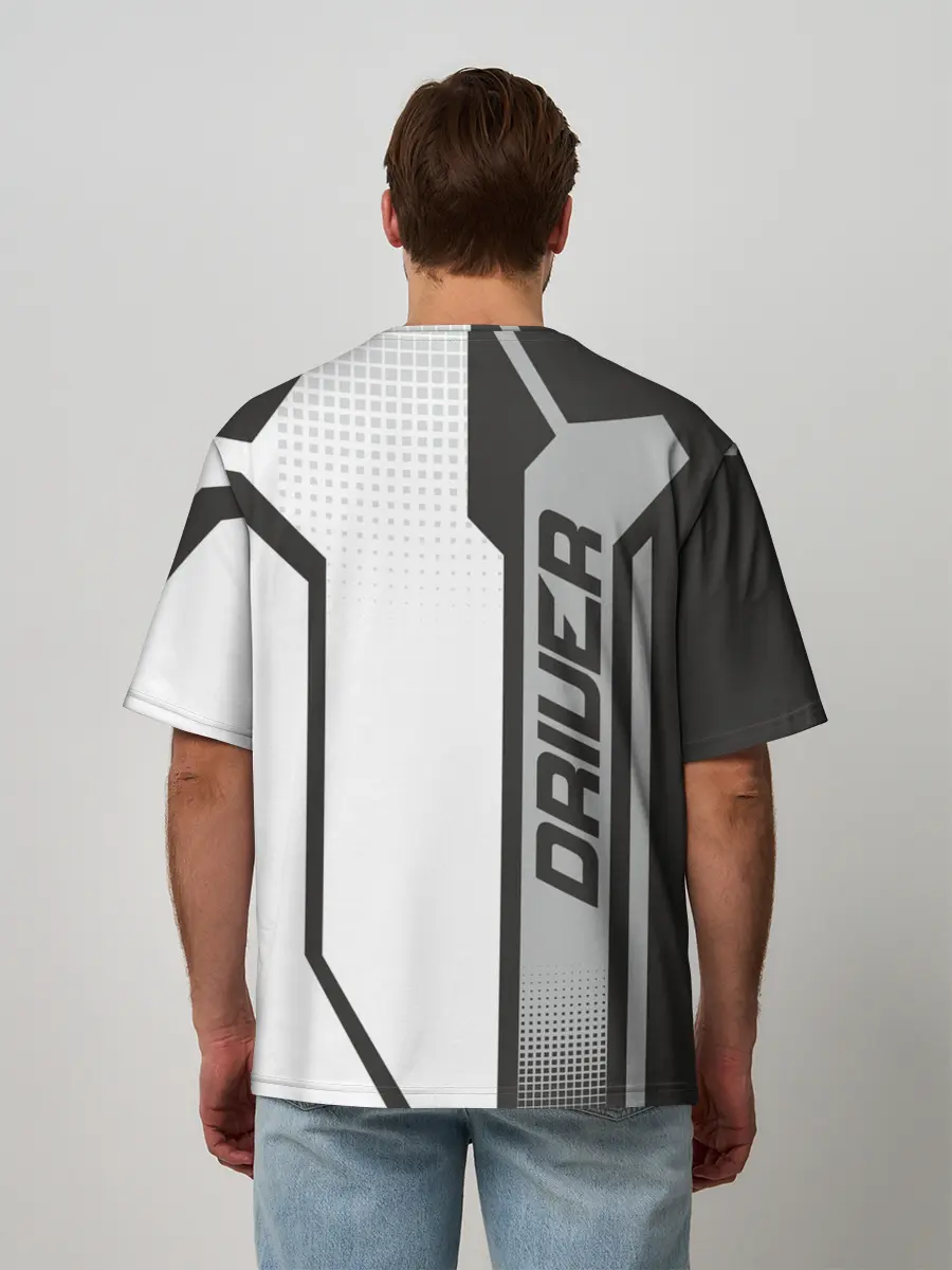 Мужская футболка оверсайз / Mercedes Driver team