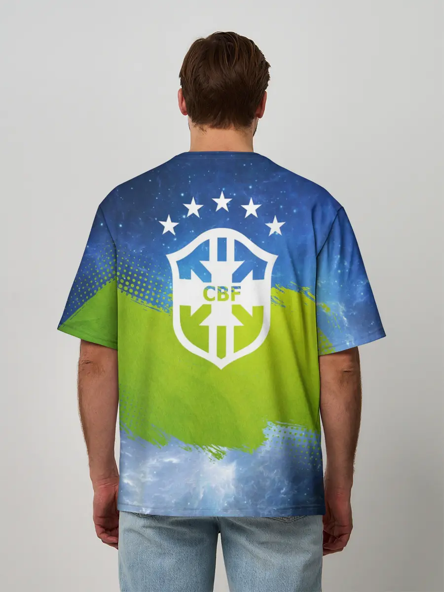 Мужская футболка оверсайз / Роберто Карлос | Бразилия