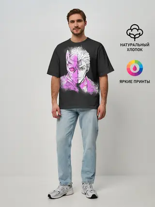 Мужская футболка оверсайз / Kira & Killer Queen