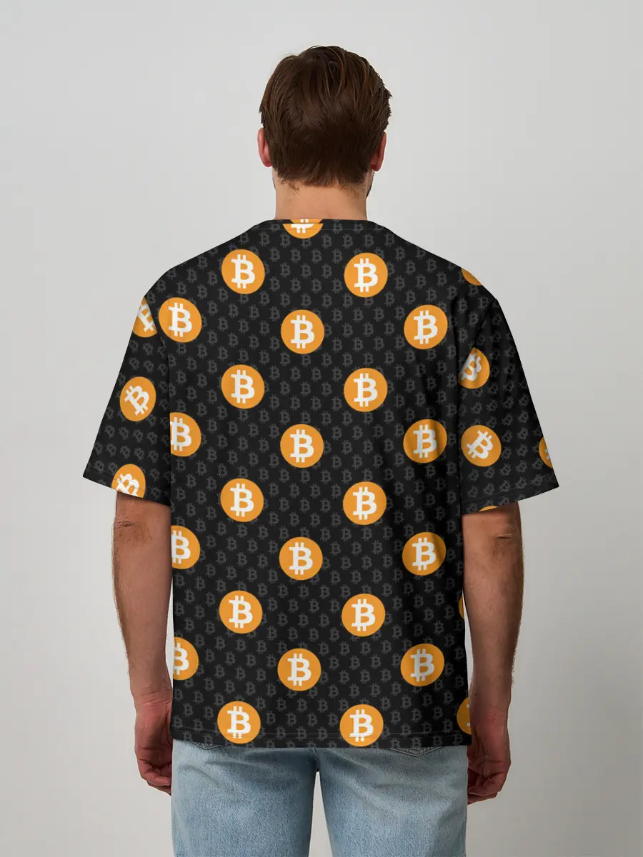 Мужская футболка оверсайз / БИТКОИН | BITCOIN