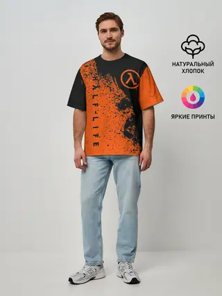 Мужская футболка оверсайз / Half-Life