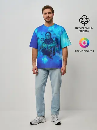 Мужская футболка оверсайз / ИЛОН МАСК