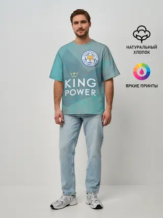 Мужская футболка оверсайз / Лестер Сити