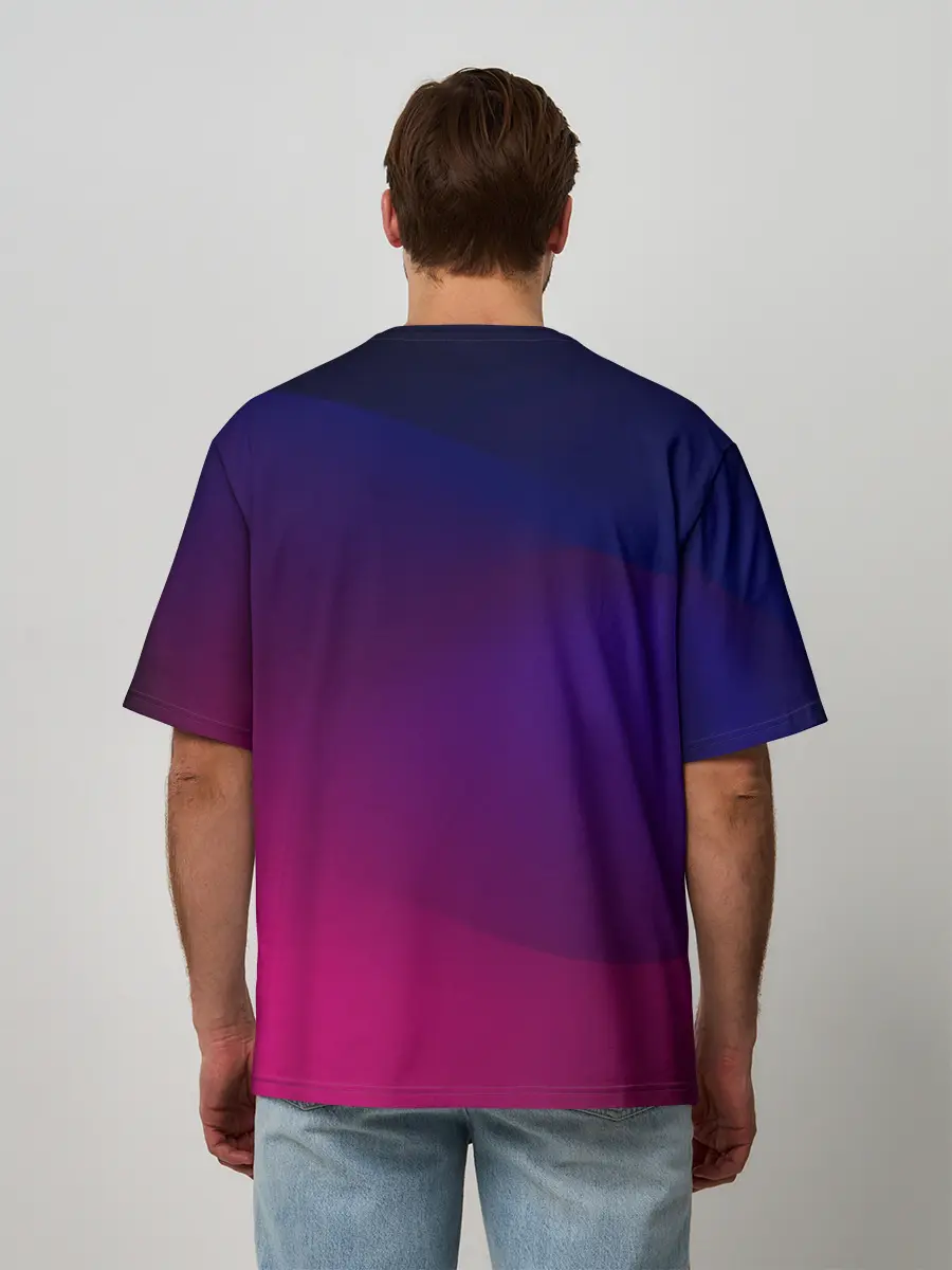 Мужская футболка оверсайз / Abstract simple colors