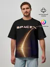 Мужская футболка оверсайз / Space X