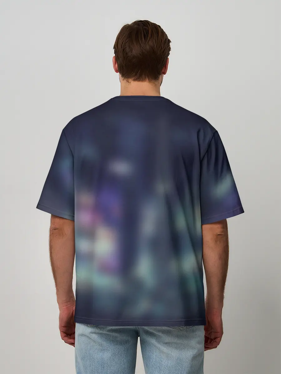 Мужская футболка оверсайз / Welcome to Night City