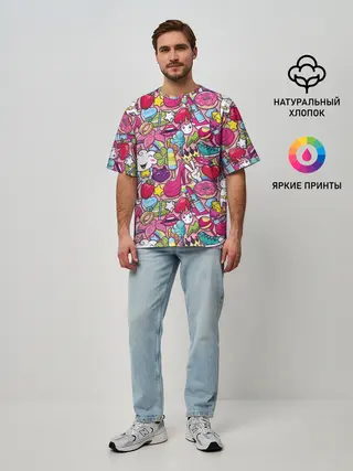 Мужская футболка оверсайз / Девчачьи радости