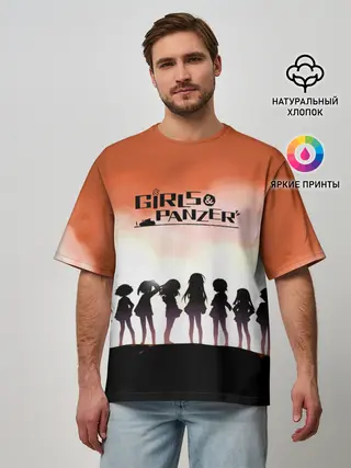 Мужская футболка оверсайз / Girls und Panzer | Poster