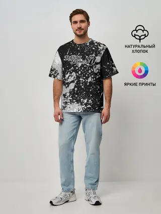 Мужская футболка оверсайз / Rolling Stones