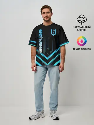 Мужская футболка оверсайз / Rainbow Six Siege