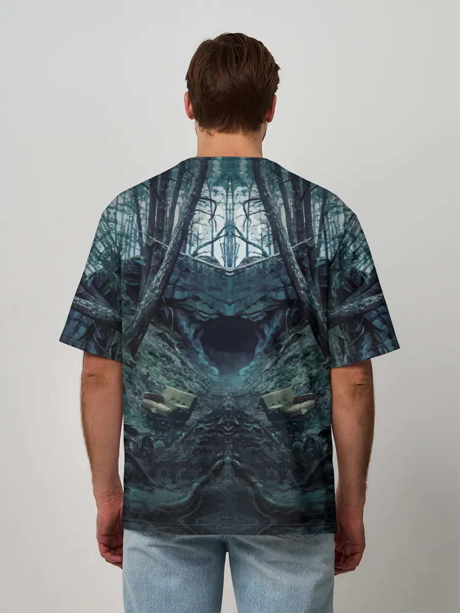 Мужская футболка оверсайз / ТЬМА - No Future