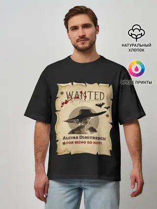 Мужская футболка оверсайз / Розыск. Леди Димитреску