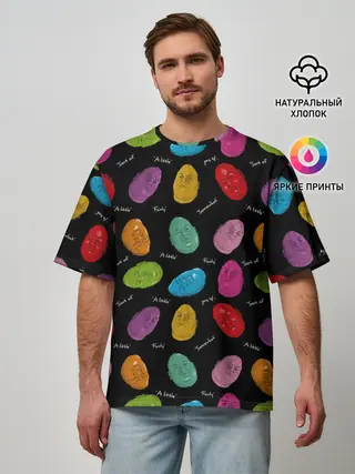 Мужская футболка оверсайз / Хьюэлл Бабино