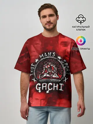 Мужская футболка оверсайз / True Mans Sport