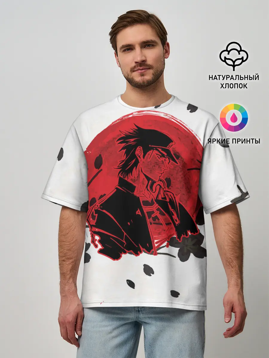 Мужская футболка оверсайз / JoJo Bizarre Adventure