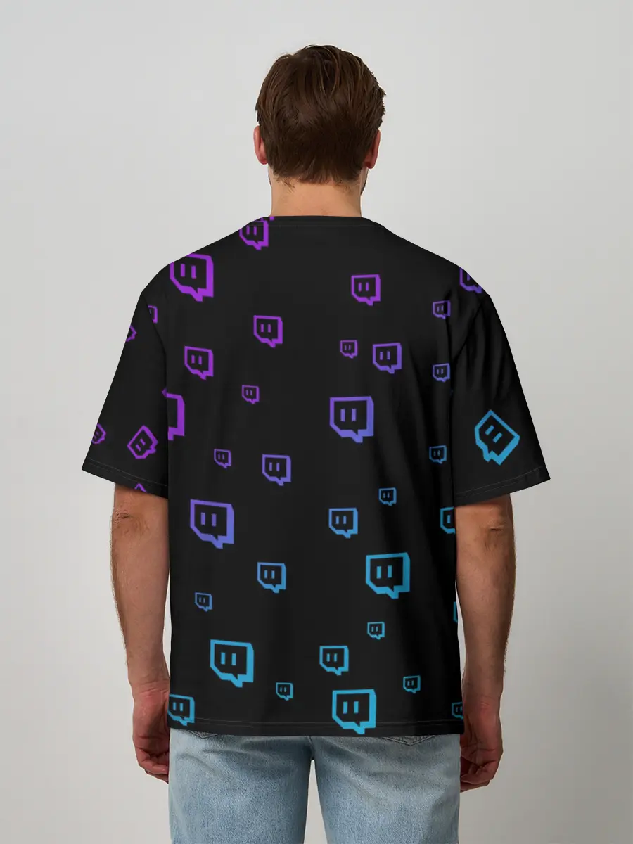 Мужская футболка оверсайз / Twitch