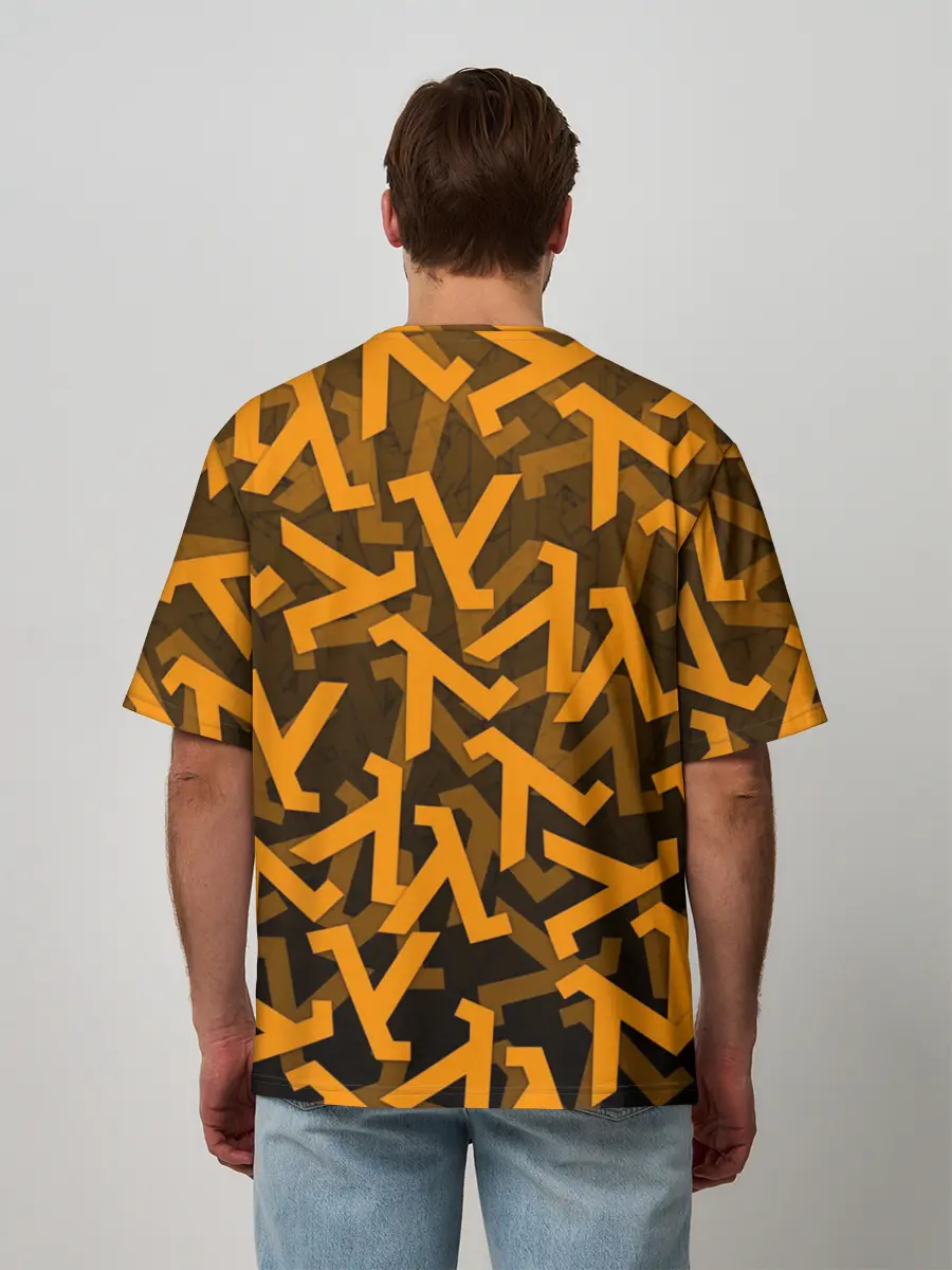 Мужская футболка оверсайз / HALF-LIFE