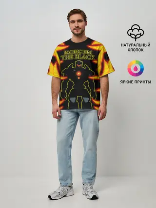 Мужская футболка оверсайз / Тихоокеанский рубеж