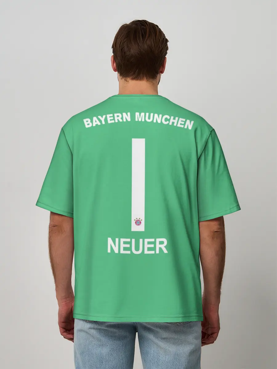 Мужская футболка оверсайз / Нойер Бавария ВР