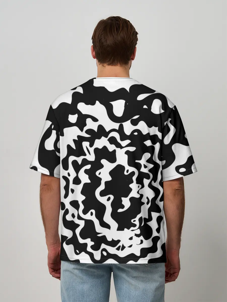 Мужская футболка оверсайз / HAUNTED FAMILY