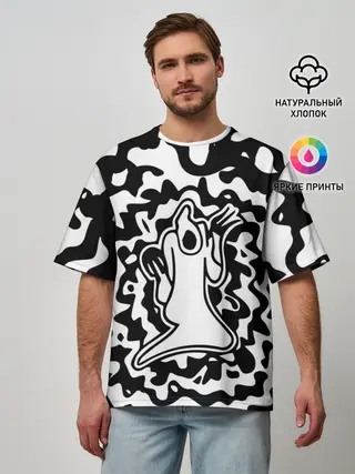 Мужская футболка оверсайз / HAUNTED FAMILY