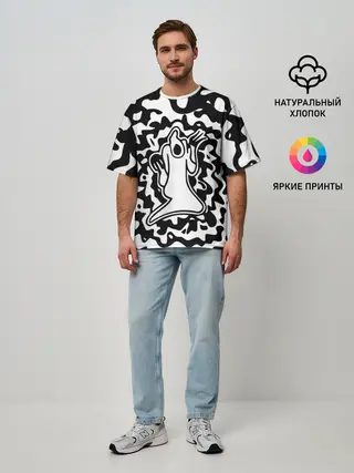 Мужская футболка оверсайз / HAUNTED FAMILY